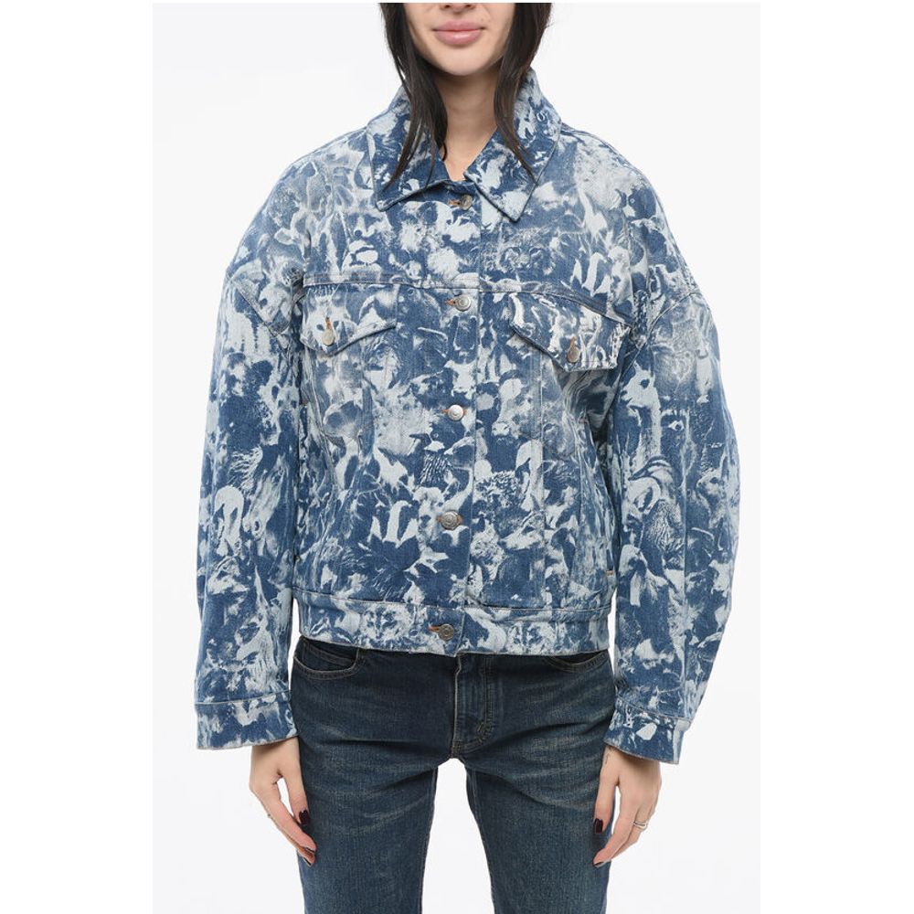 Stella McCartney Blue Cotton Jackets &Amp; Coat