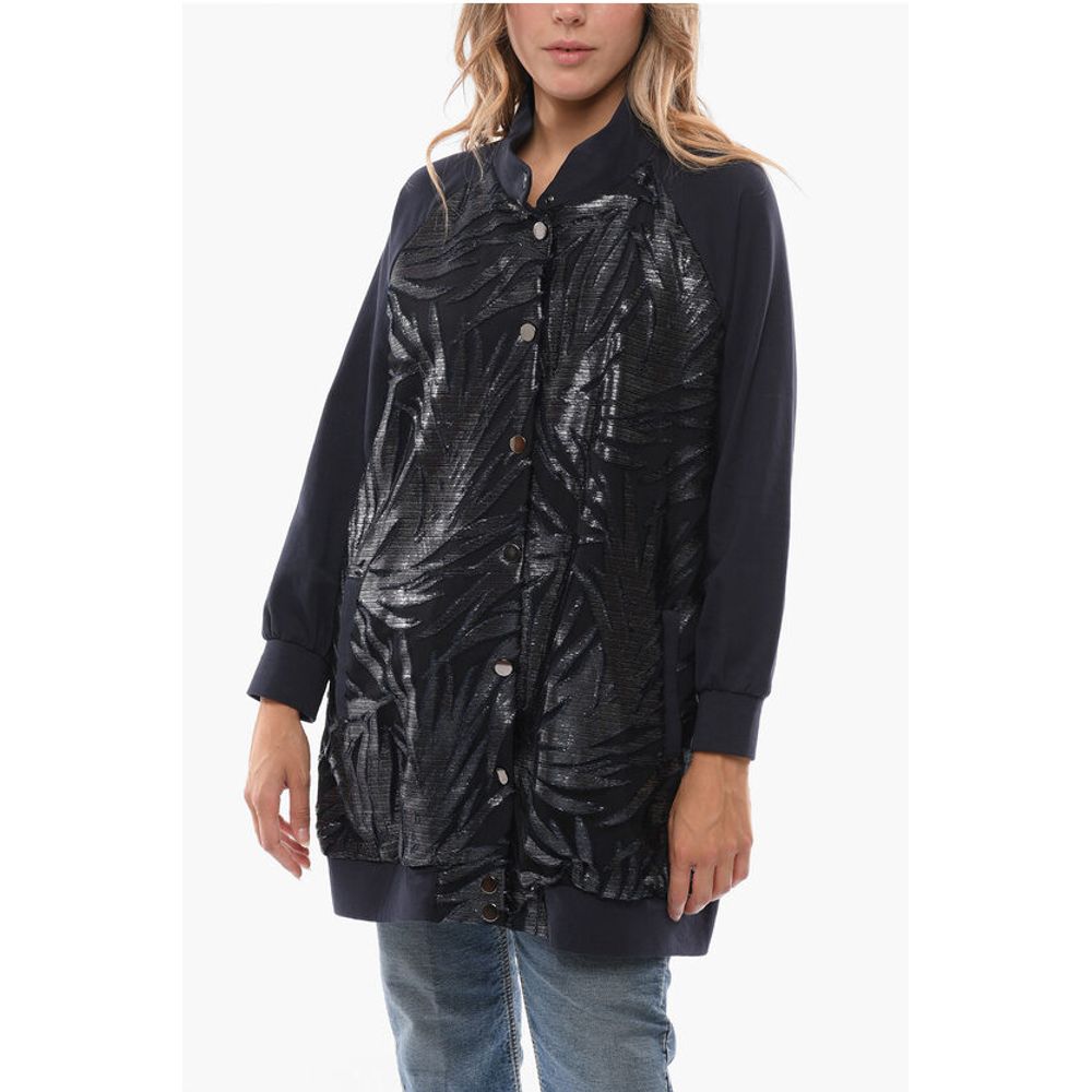 Blue Cotton Jackets &Amp; Coat