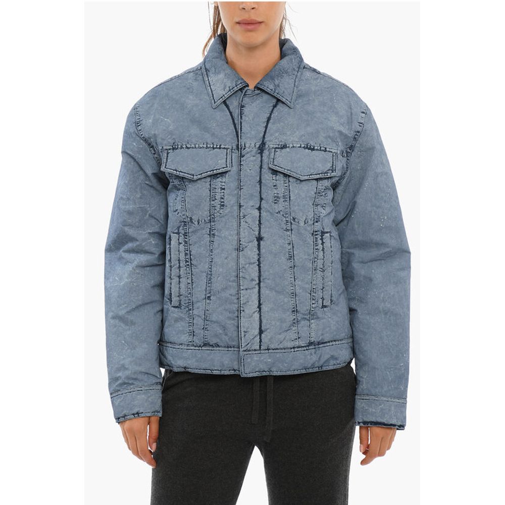 Eytys Light Blue Cotton Jackets &Amp; Coat