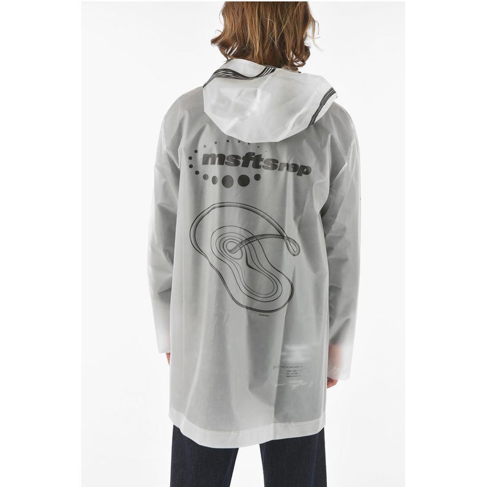 MSFTSrep White Plastic Jackets &Amp; Coat
